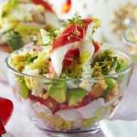 Salad with crab sticks and avocado Salad with avocado and crab recipe