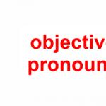 Use of forms of pronouns, verbs