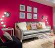 분홍색 침실 (20 장) : 아름다운 인테리어 디자인을 만드는 방법 분홍색 벽으로 침실 디자인