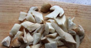 포르치니 버섯을 곁들인 메밀죽 냉동 포르치니 버섯을 곁들인 메밀죽