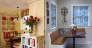 Solutions on how to make a kitchen corner with your own hands