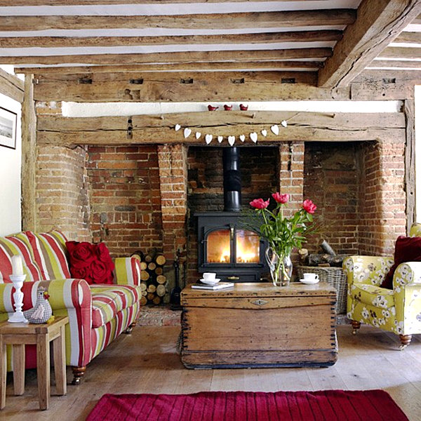Living Room Design In Wooden Style How To Create A Country Interior - Country Home Living Room Decorating Ideas